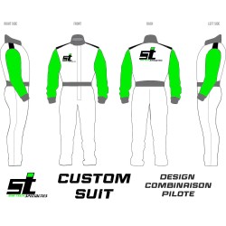 Création de design de combinaison pilote – Sur MESURE