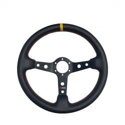 VOLANT RRS CUIR NOIR 350mm T65