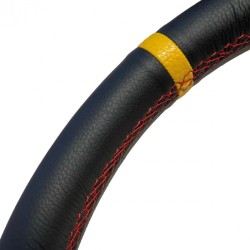 VOLANT RRS CUIR NOIR 350mm T65